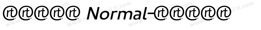 红旗旗妙体 Normal字体转换